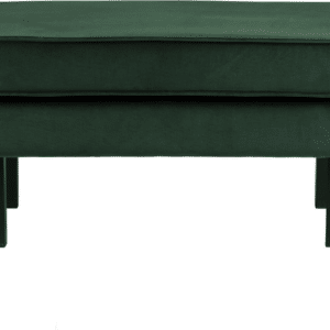 Skammel/puf WOOOD Rodeo skovgrøn Jarra-velour H45ÃB84ÃD54 cm